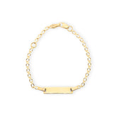 Baby Kinder Gelbgold Bracelet ID-Armband mit Gratis Gravur - GB-647/9